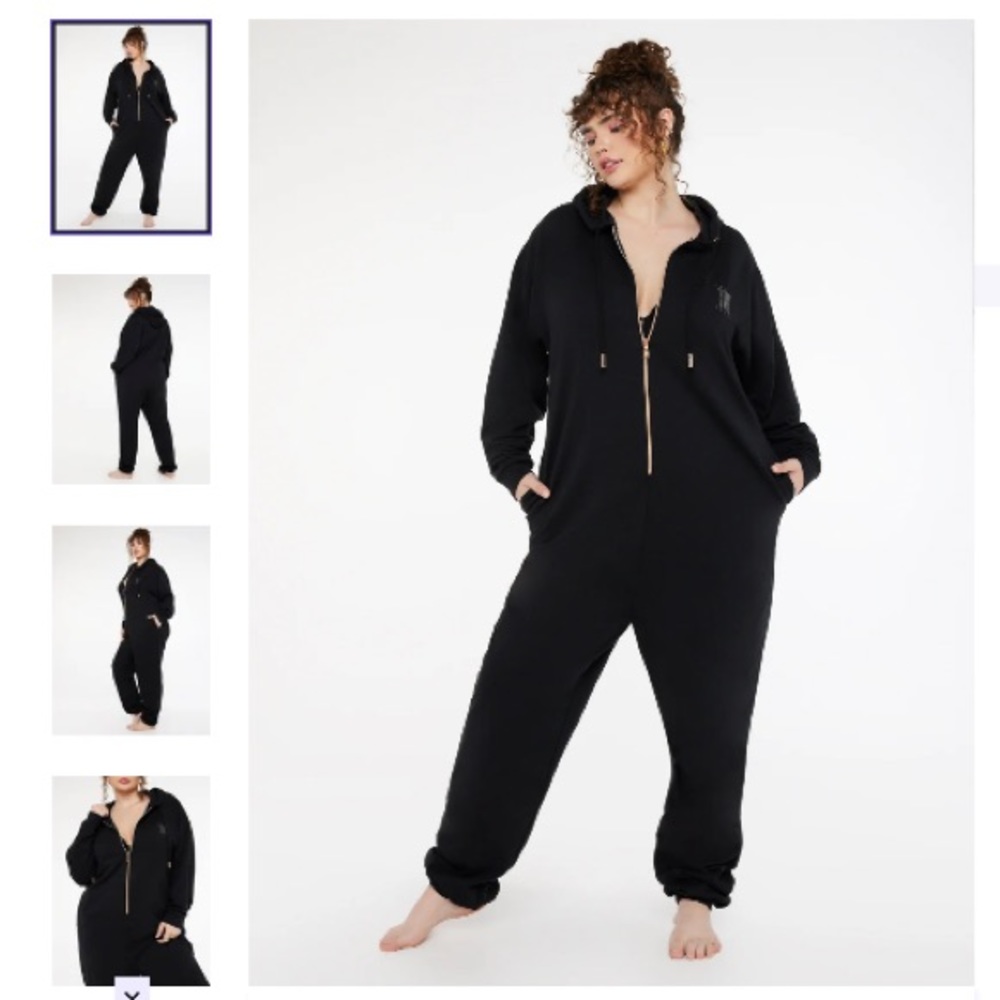 SAVAGE FENTY by RIHANNA BLACK HOODED ONESIE - 2X NWT